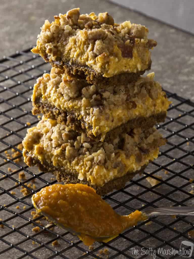 pumpkin cheesecake bars