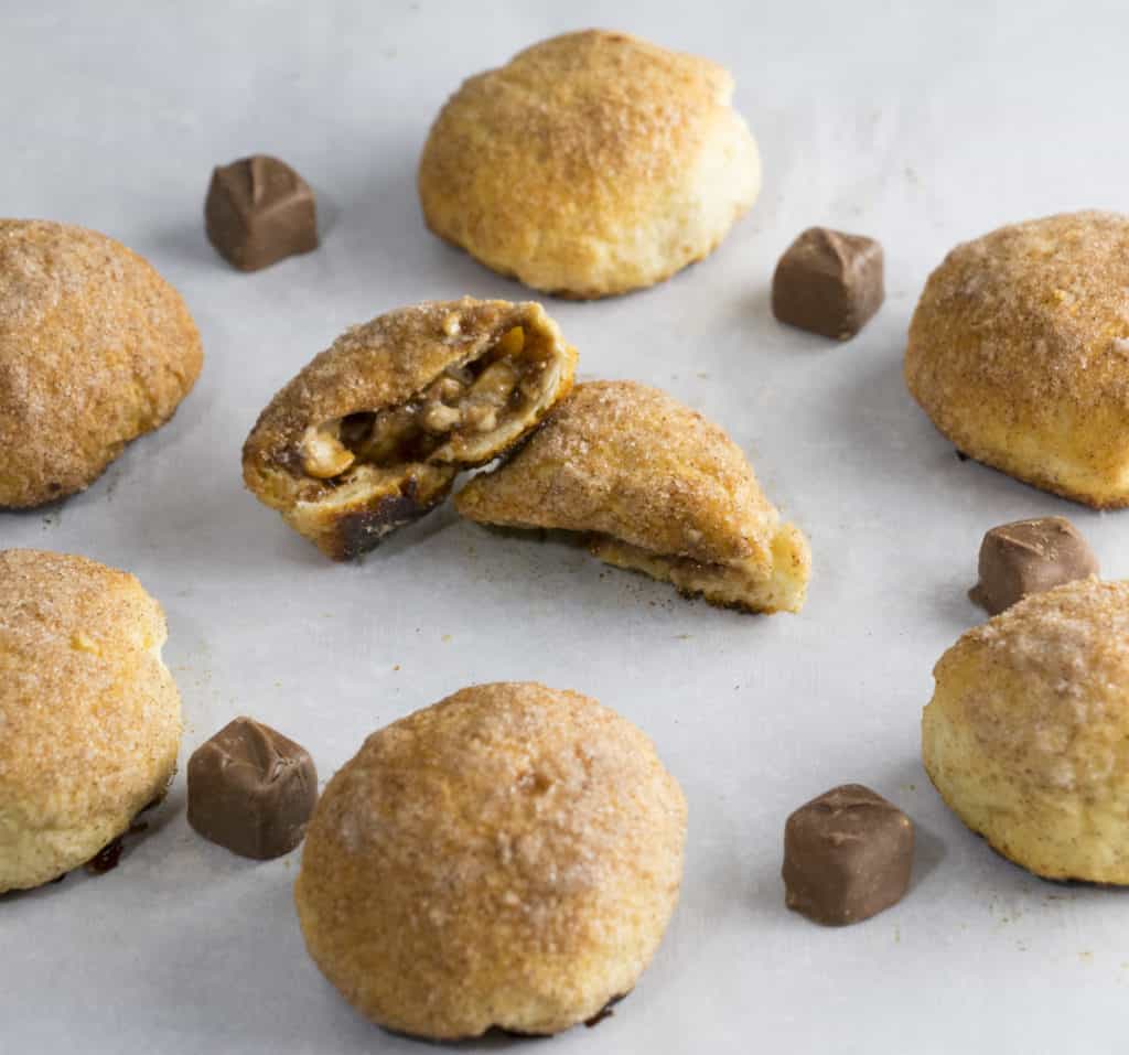 Peanut Butter Snickers Bombs