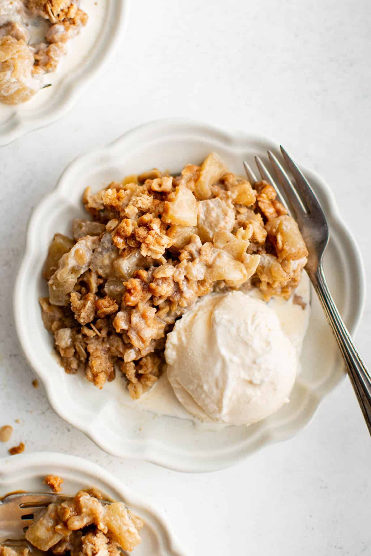 caramel apple crisp