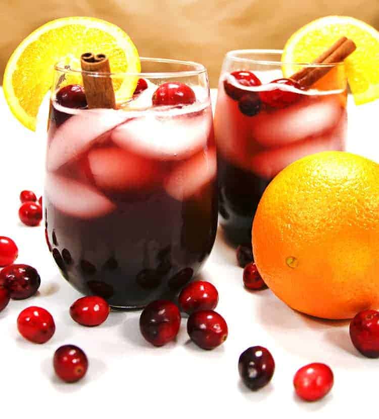 Holiday Sangria (Red Christmas Sangria) - Our Salty Kitchen