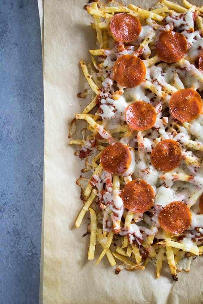 pepperoni pizza fries