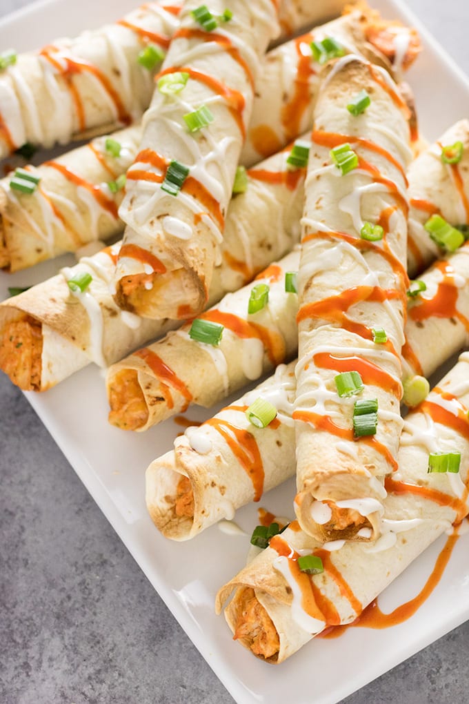 buffalo chicken taquitos