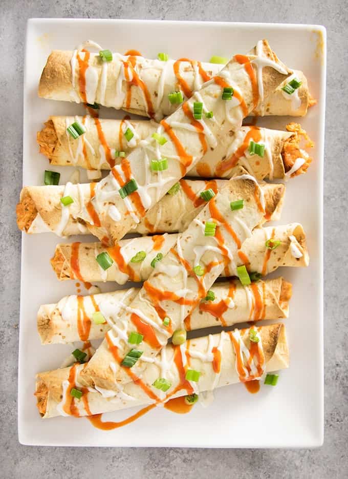 buffalo chicken taquitos