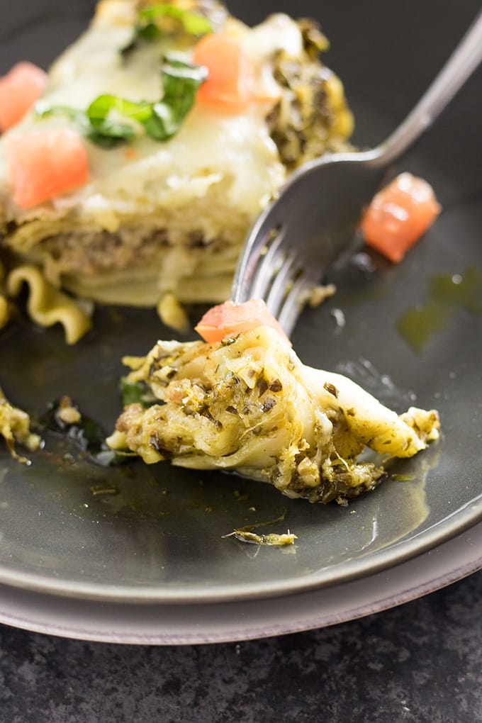 lasagna with pesto