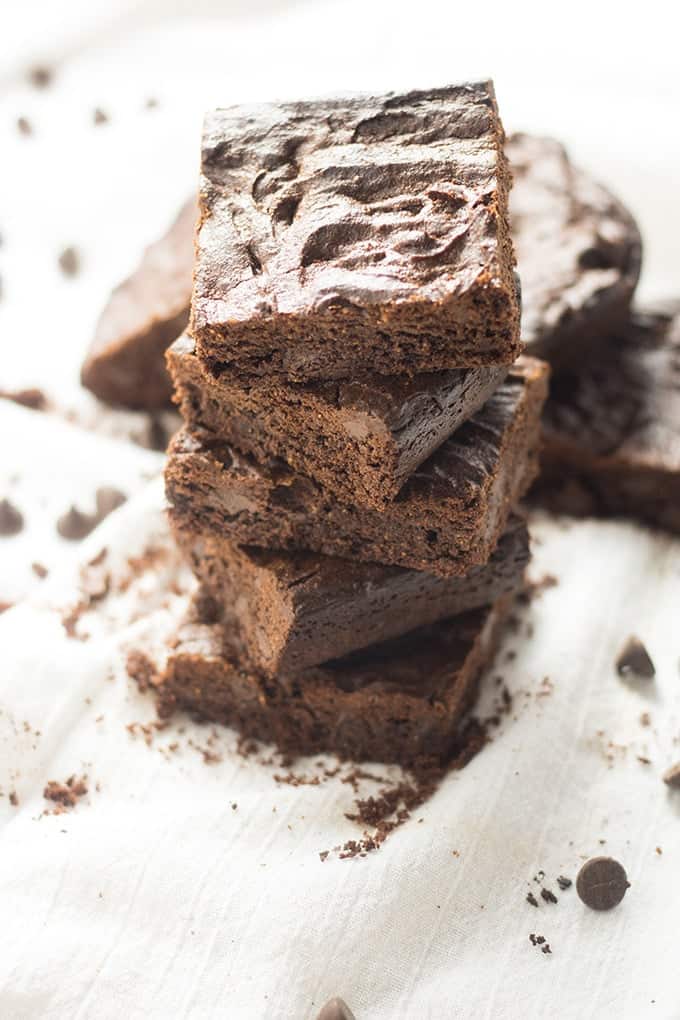 flourless cashew butter brownies