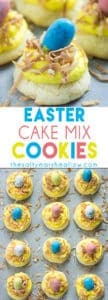 Easy Easter cookies using cake mix