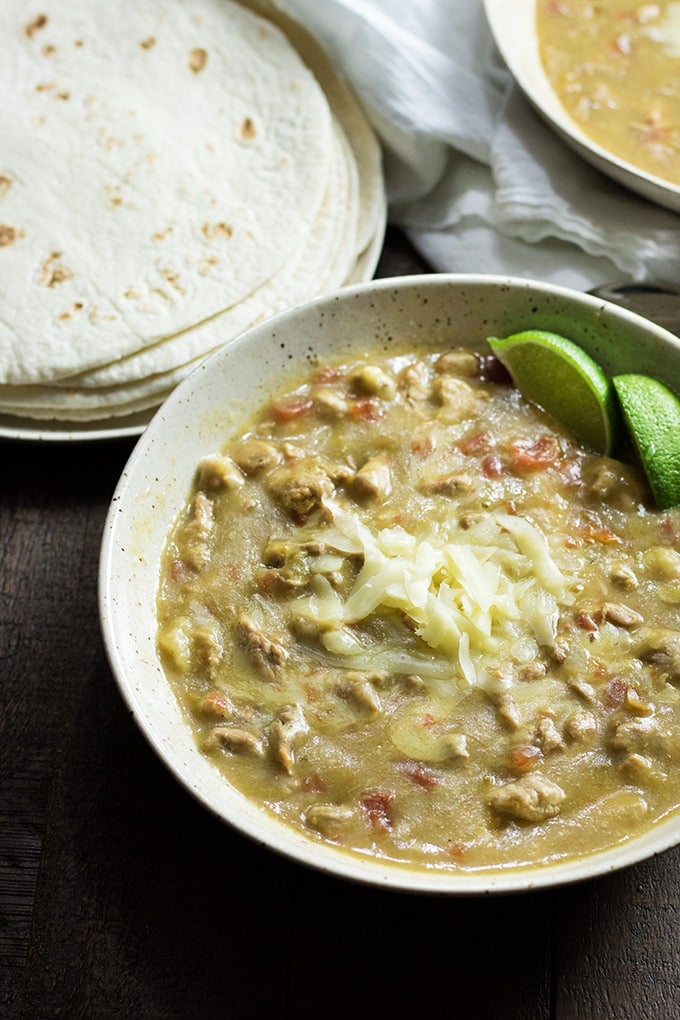 Crock Pot Pork Green Chili - The Salty Marshmallow