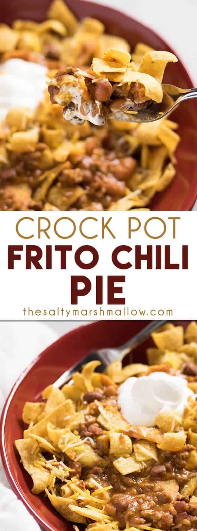 Crockpot Chili Frito Pie The Salty Marshmallow