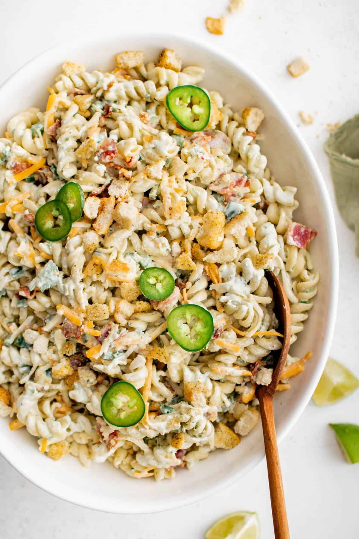 jalapeno popper pasta salad