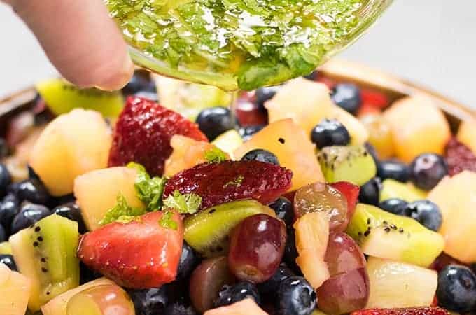 Honey Lime Mojito Fruit Salad