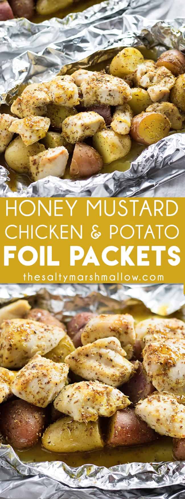 Honey Mustard Chicken Foil Packets The Salty Marshmallow