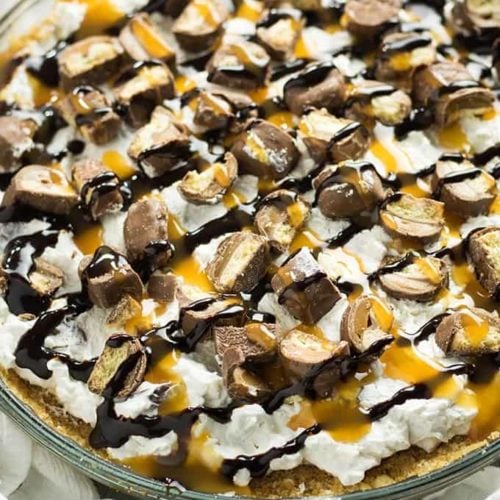 No Bake Twix Pie - The Salty Marshmallow