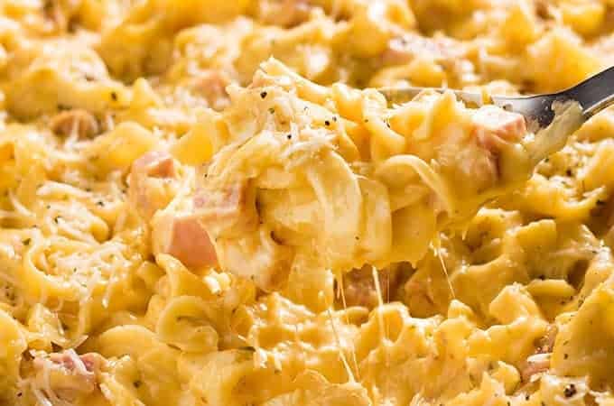 Ham and Noodle Casserole - The Salty Marshmallow