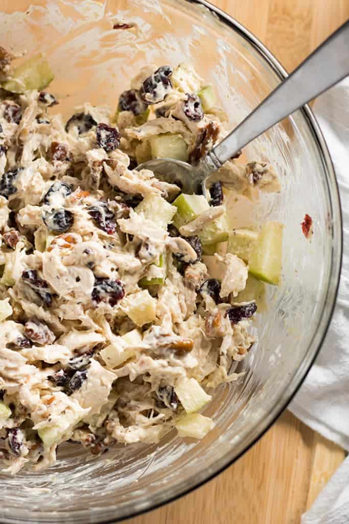 cranberry apple chicken salad