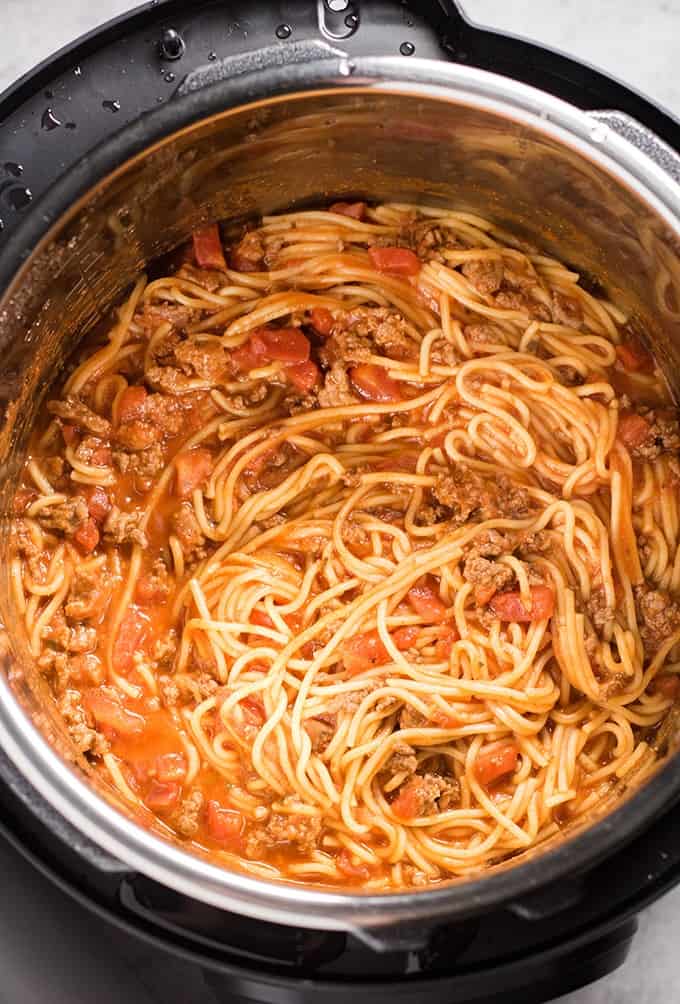 instant pot spaghetti