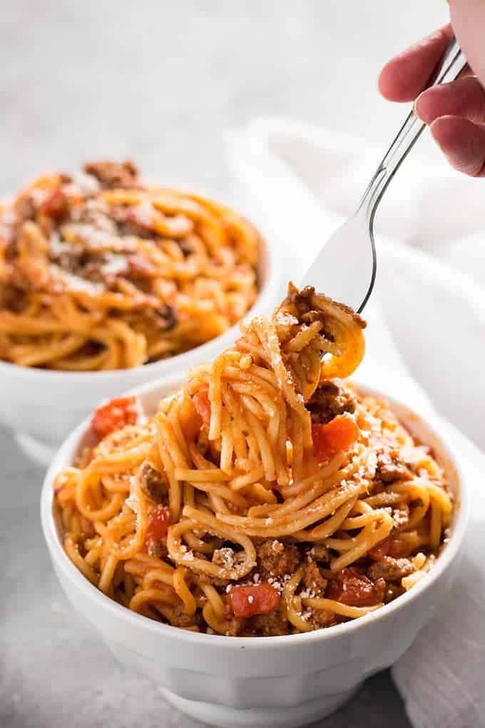 Easy spaghetti instant pot sale