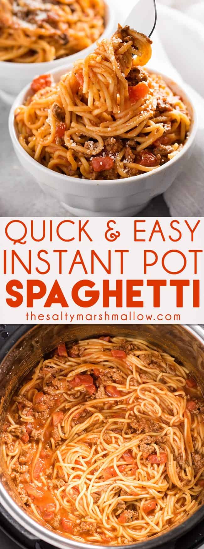 Instant Pot Spaghetti - The Salty Marshmallow