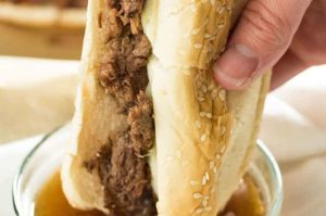 instant pot or crockpot french dip