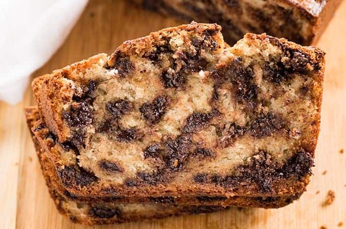 One Bowl Chocolate Chip Banana Bread - The Salty Marshmallow