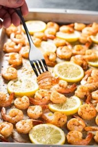 Sheet Pan Baked Lemon Pepper Shrimp