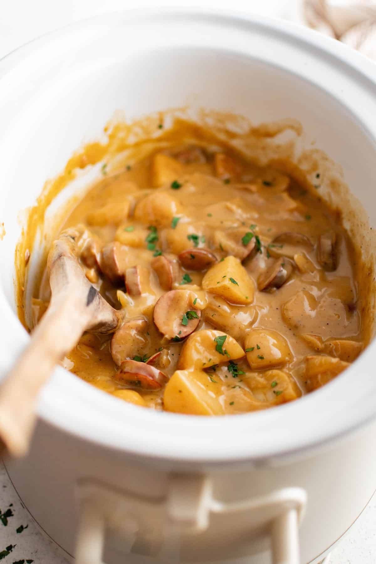 Crockpot Sausage and Potatoes