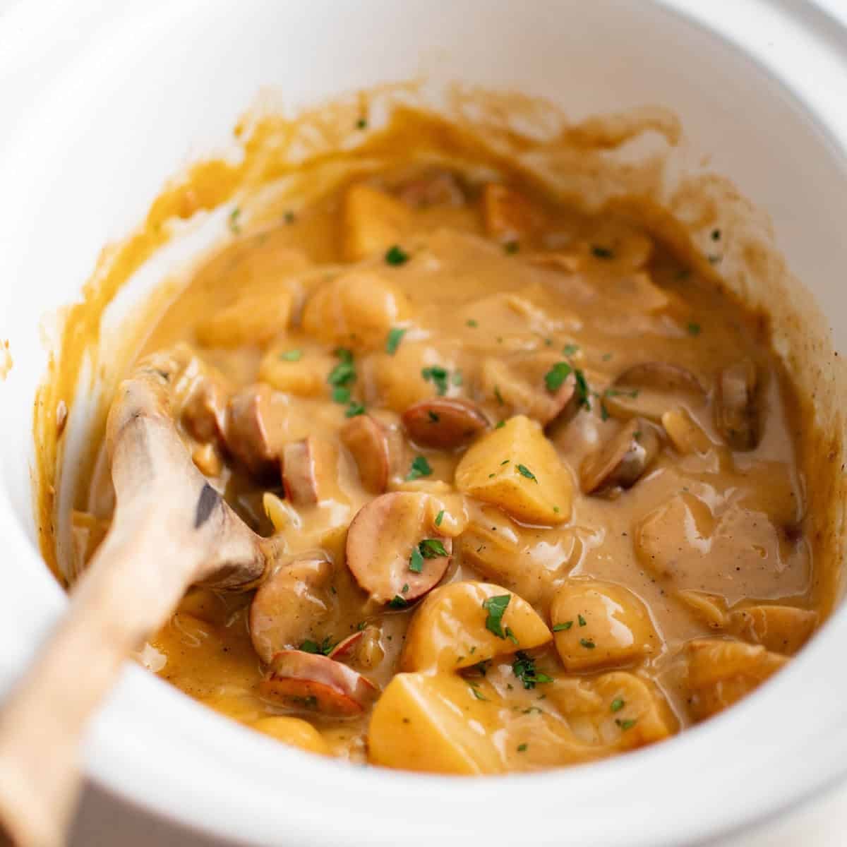 Crockpot Sausage and Potatoes