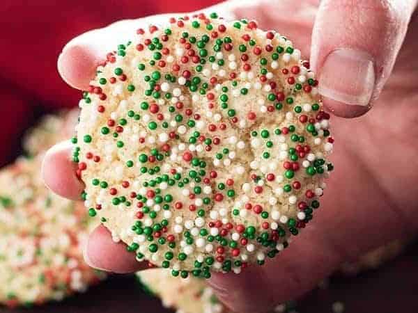Easy Christmas Sprinkle Sugar Cookies