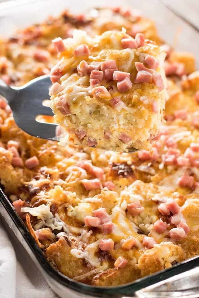 Tater Tot Breakfast Casserole The Salty Marshmallow