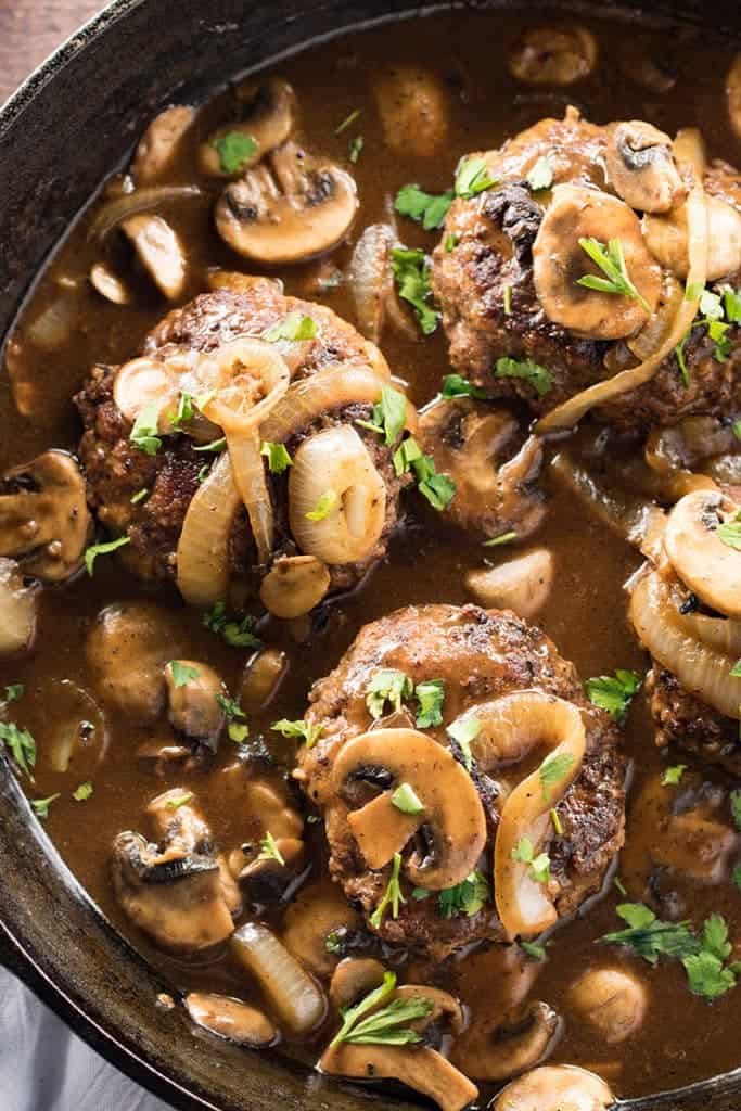 How to make chopped steaks with gravy