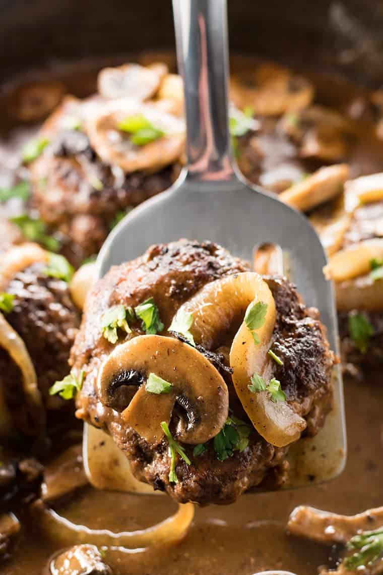 Easy Chopped Steaks and Gravy The Salty Marshmallow