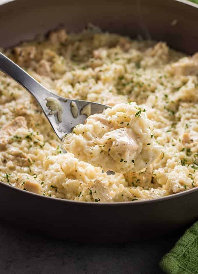 Creamy Parmesan One Pot Chicken And Rice