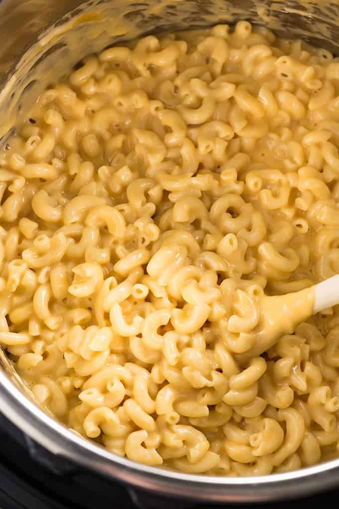 Macaroni and cheese made in the instant pot