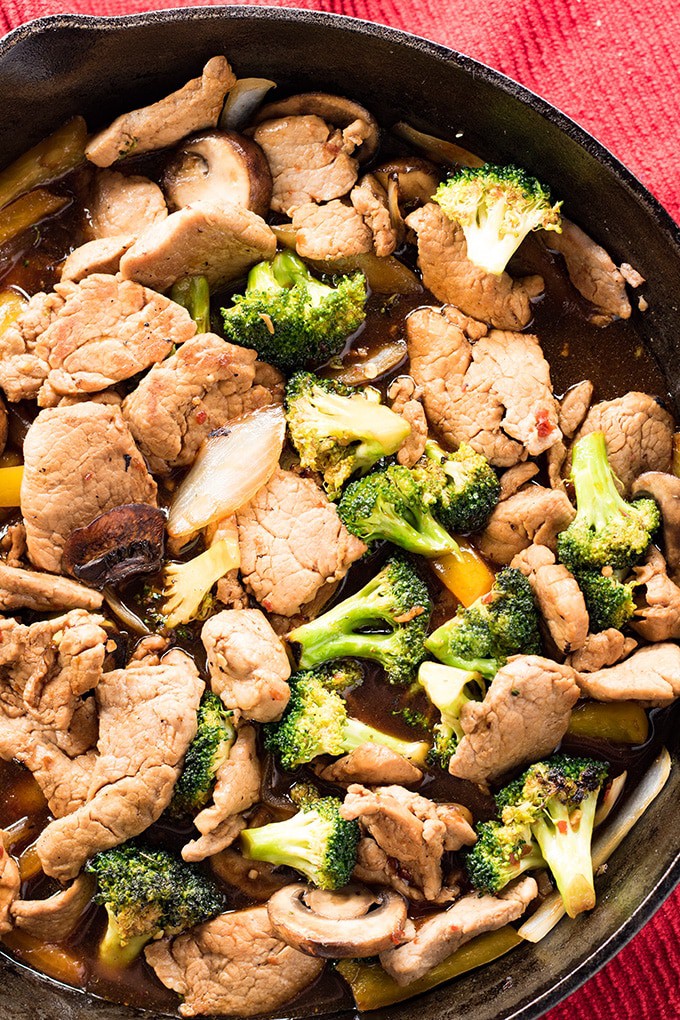 Easy Garlic Pork Stir Fry Recipe with Broccoli