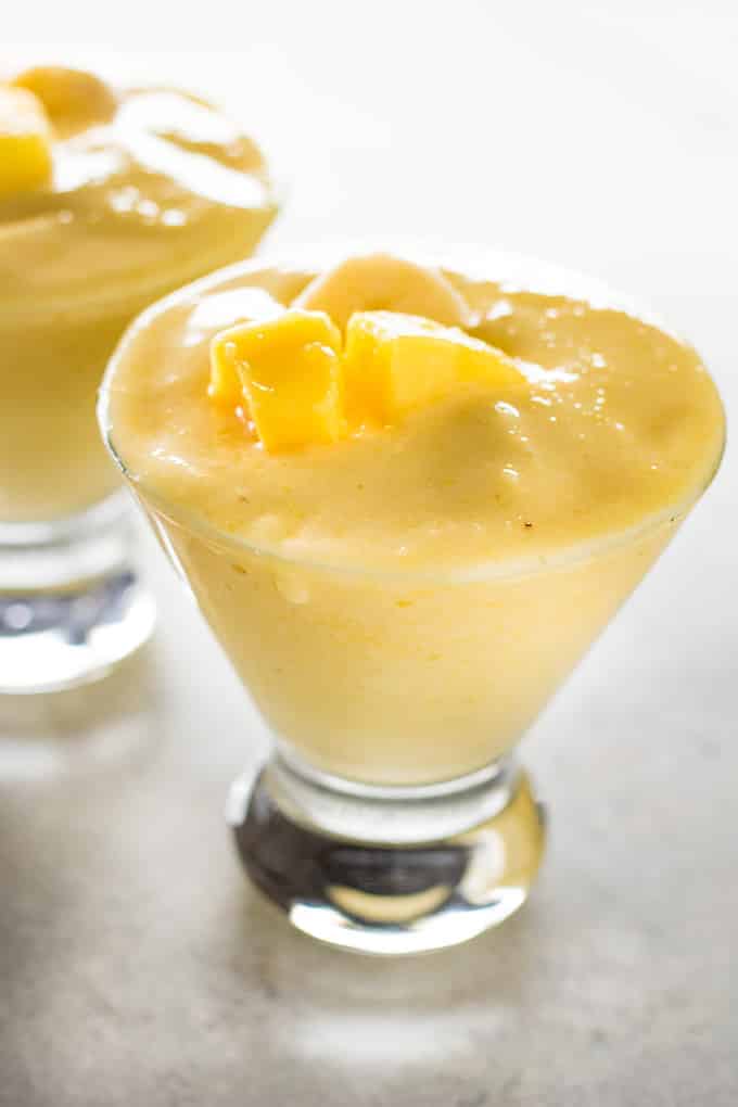 tropical smoothies with pineapple mango and banana