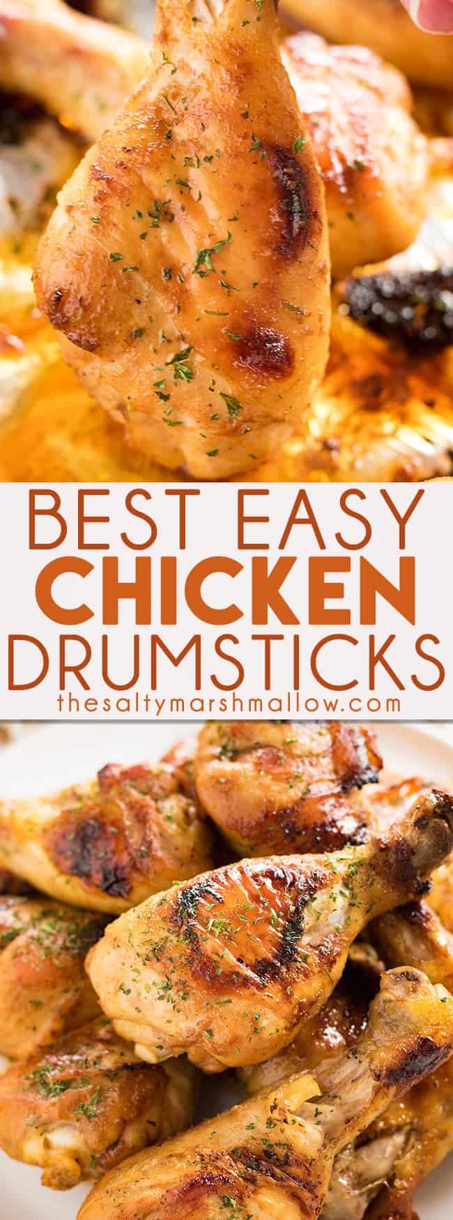 Easy Baked Chicken Drumsticks Recipe - The Salty Marshmallow