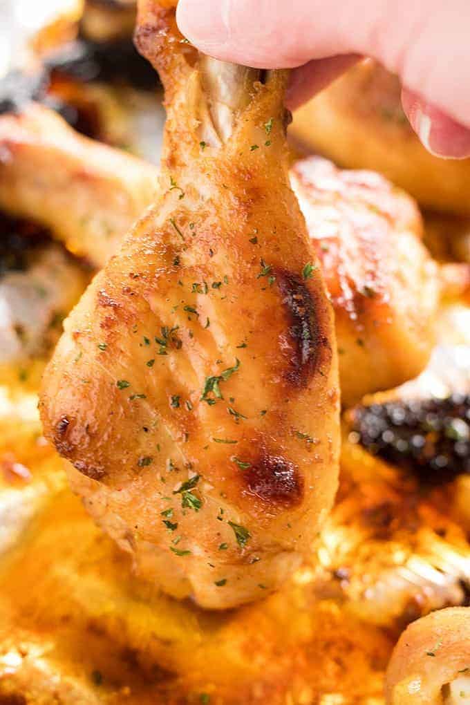 Easy Baked Chicken Drumsticks Recipe - The Salty Marshmallow