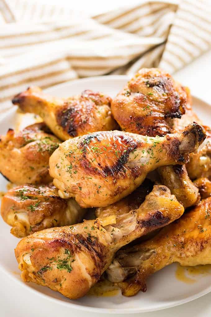 Easy Baked Chicken Drumsticks Recipe - The Salty Marshmallow