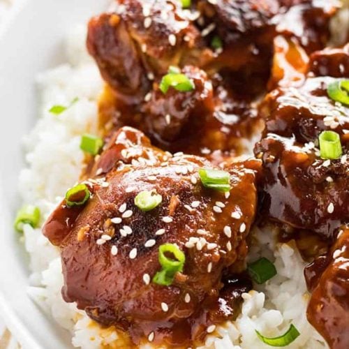 Honey Sesame Instant Pot Chicken Thighs