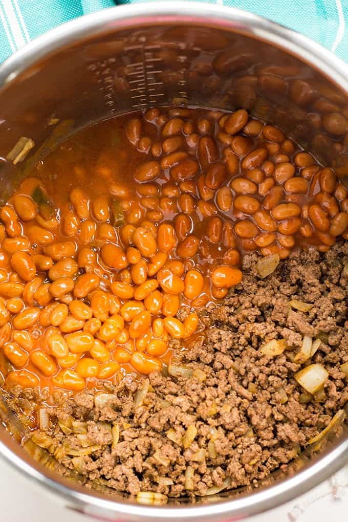 Easy instant pot chili with beef and beans