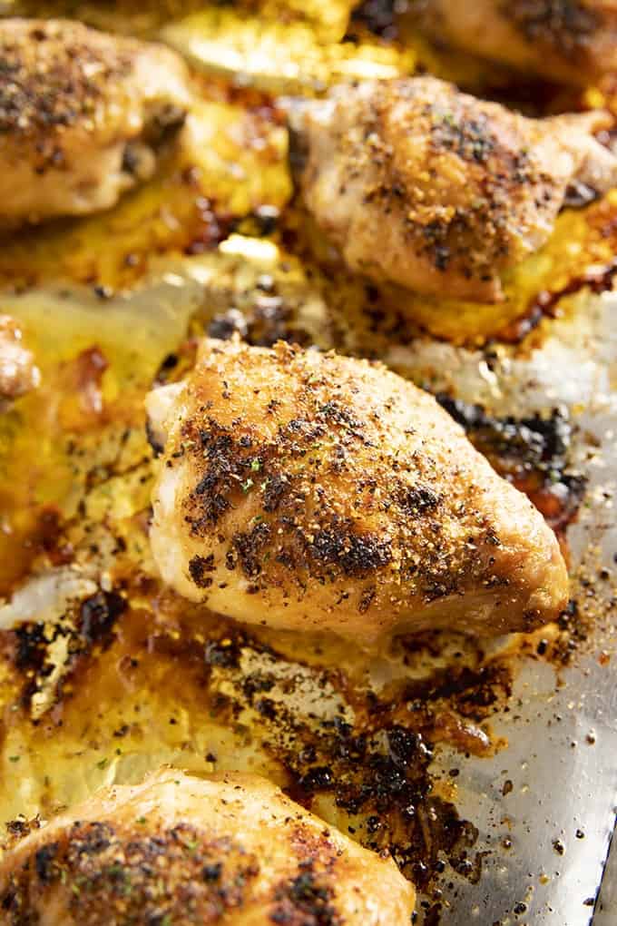 lemon pepper baked chicken thighs