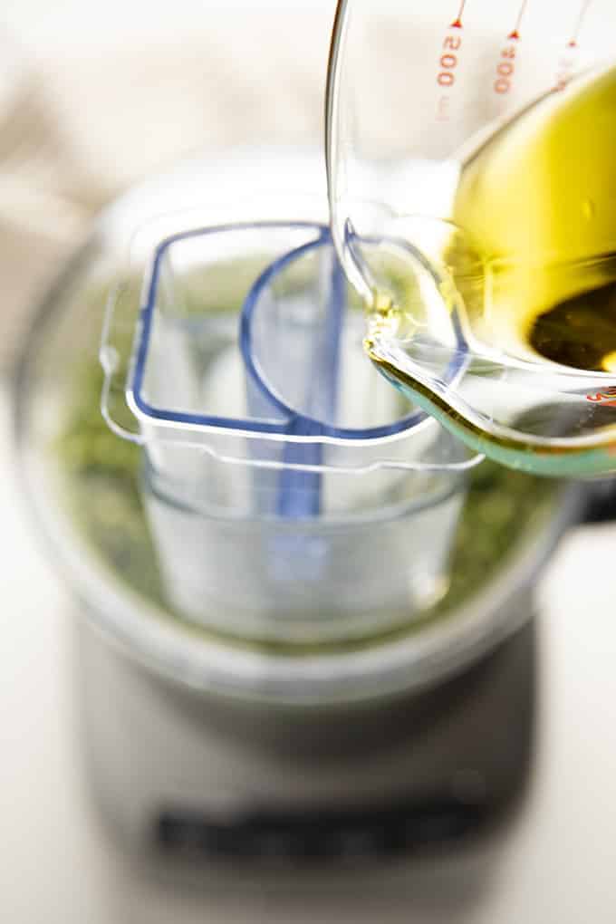 olive oil basil pesto