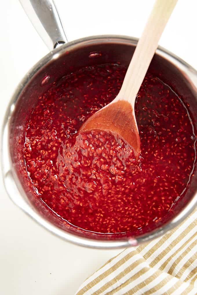 how to make raspberry sauce for pancakes and cheesecake