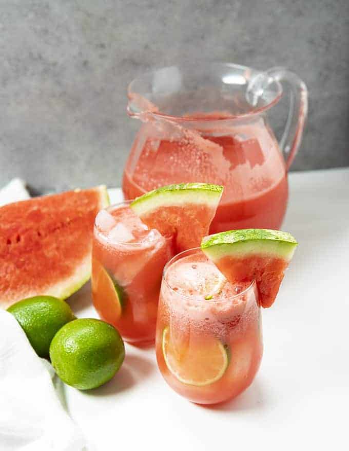 Tropical Watermelon Sangria - She Keeps a Lovely Home