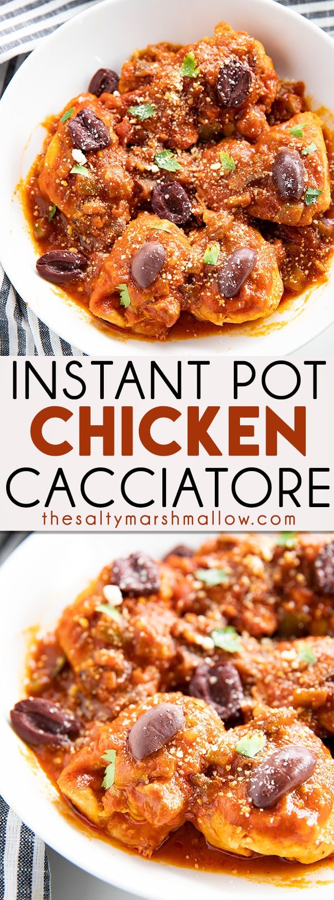 Instant Pot Chicken Cacciatore - The Salty Marshmallow