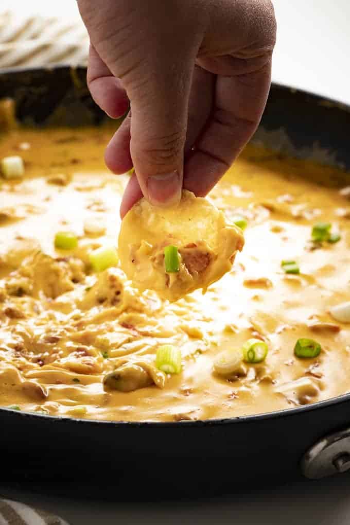 cheese dip recipe with velveeta and cheddar