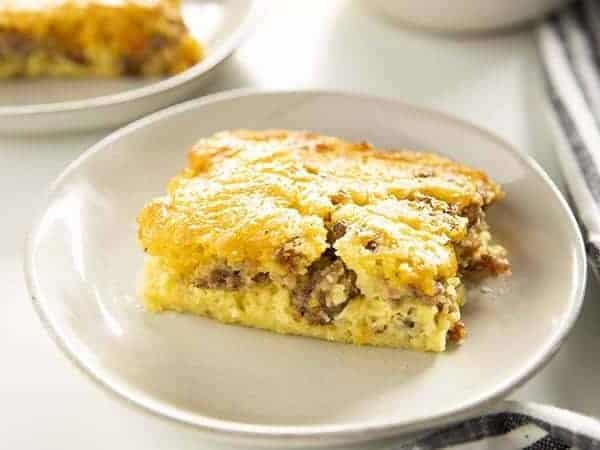 breakfast casserole with bisquick and sausage