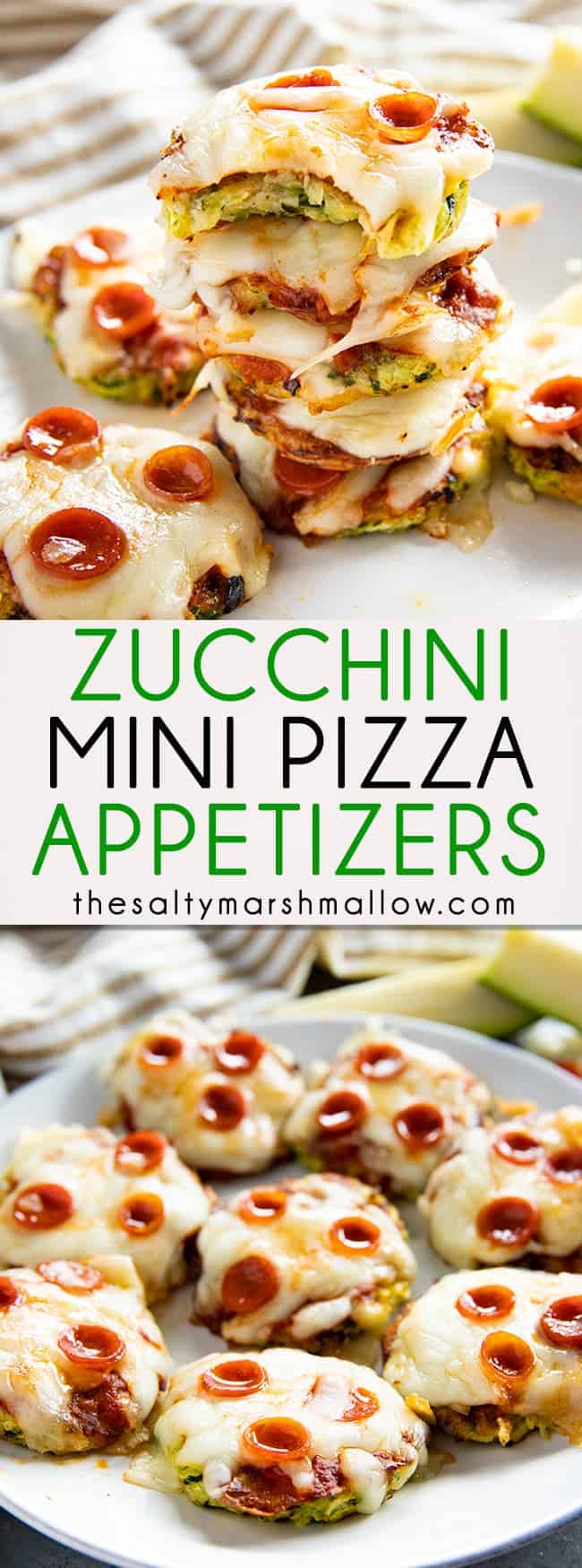 Zucchini Pizza Bites - The Salty Marshmallow