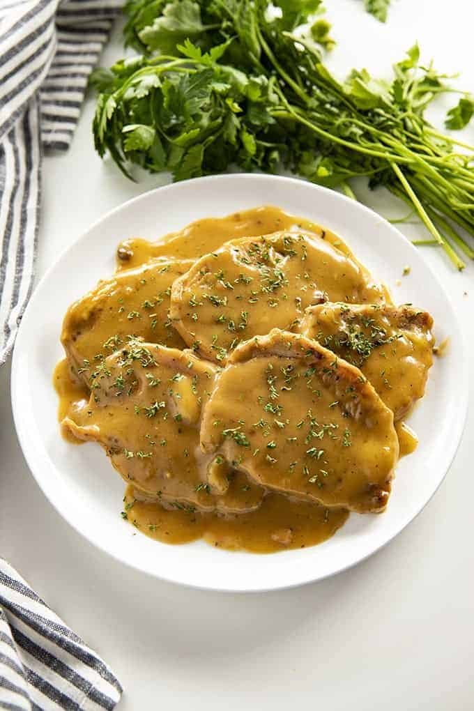 Pork chops and online mushroom gravy instant pot