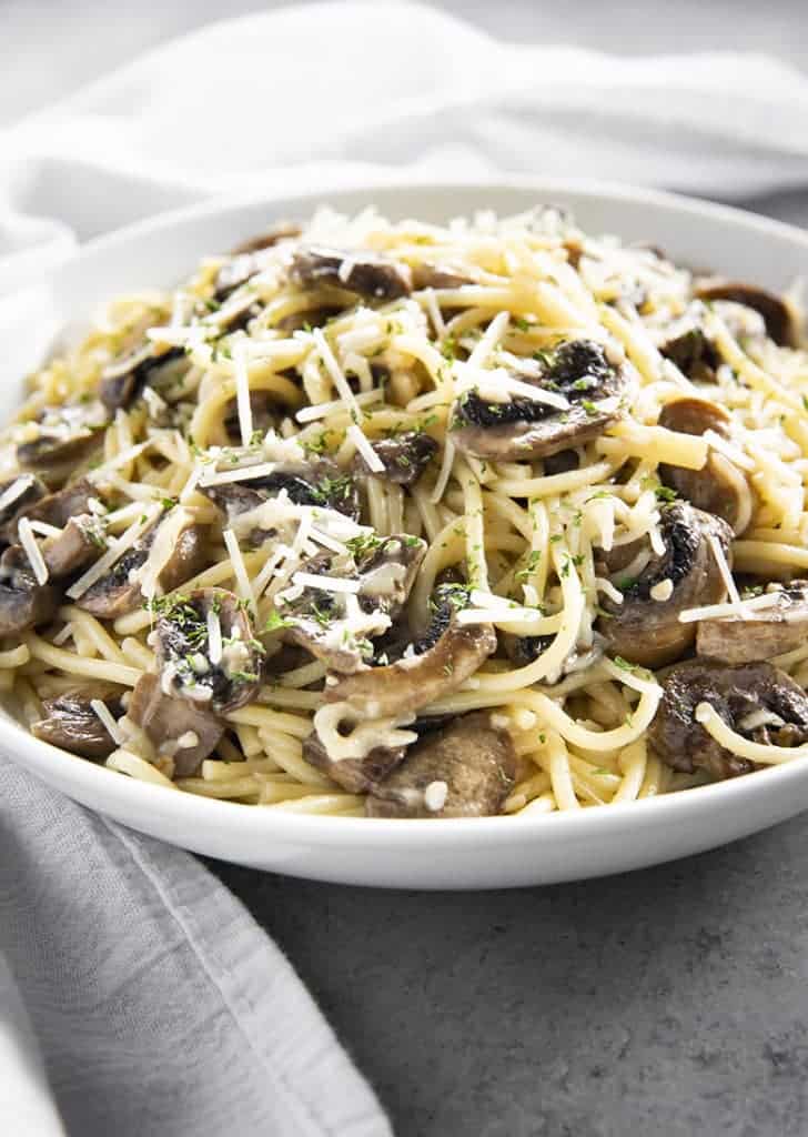 Garlic Butter Mushroom Pasta - The Salty Marshmallow