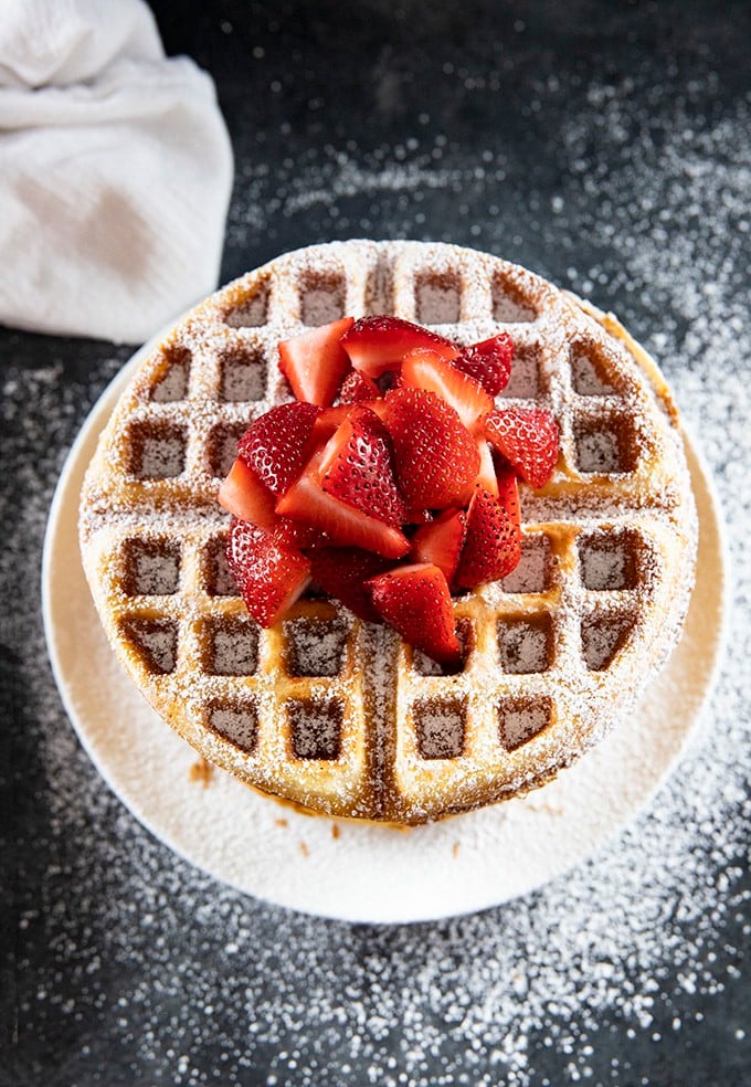 Classic Homemade Belgian Waffle Recipe - The Kitchen Magpie